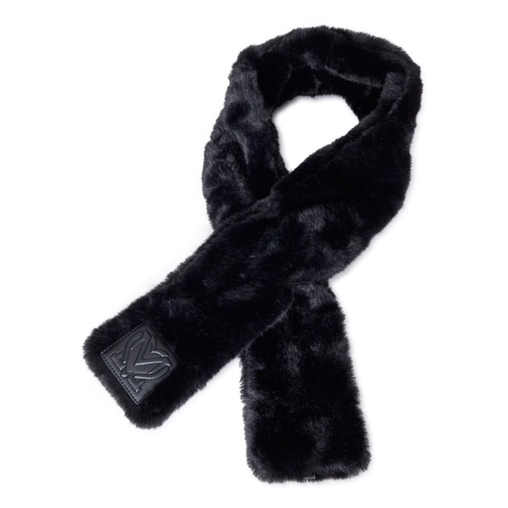 Love Moschino Faux Fur Scarf - Black - NWOT